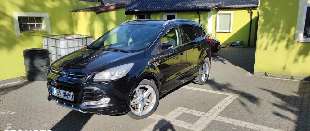 Ford Kuga cena 51900 przebieg: 165683, rok produkcji 2014 z Trzebinia małe 742
